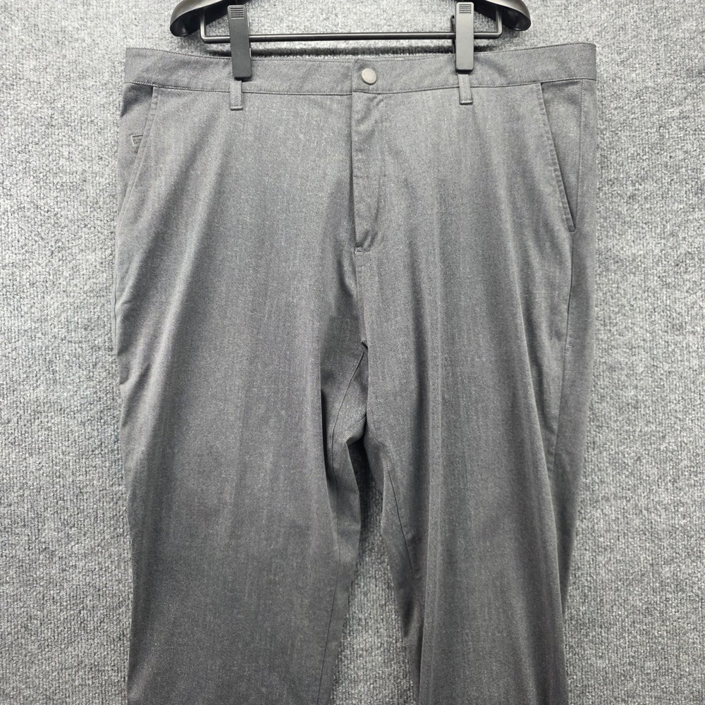 Rhone Commuter Pants Mens 40 Gray Heather Performance Stretch Trousers